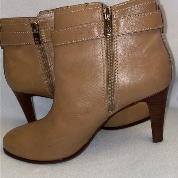 Tory Burch Tan Leather Ankle Boots - Picture 6 of 9